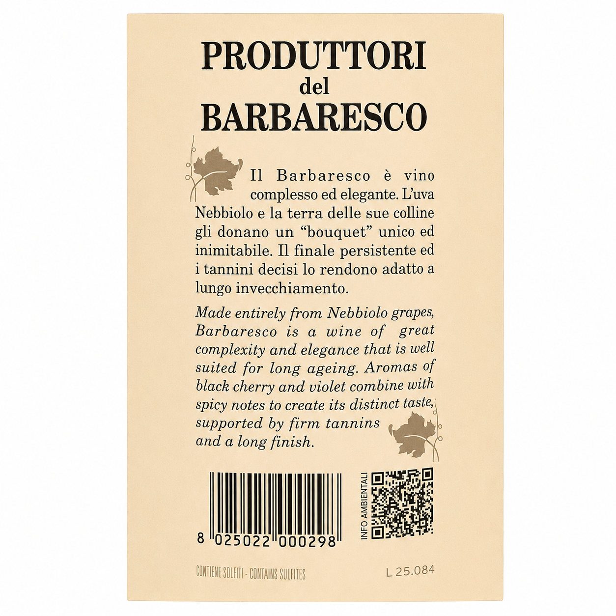 Barbaresco DOCG 2022