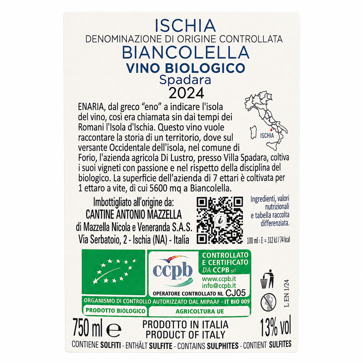 Biancolella d’Ischia Enaria